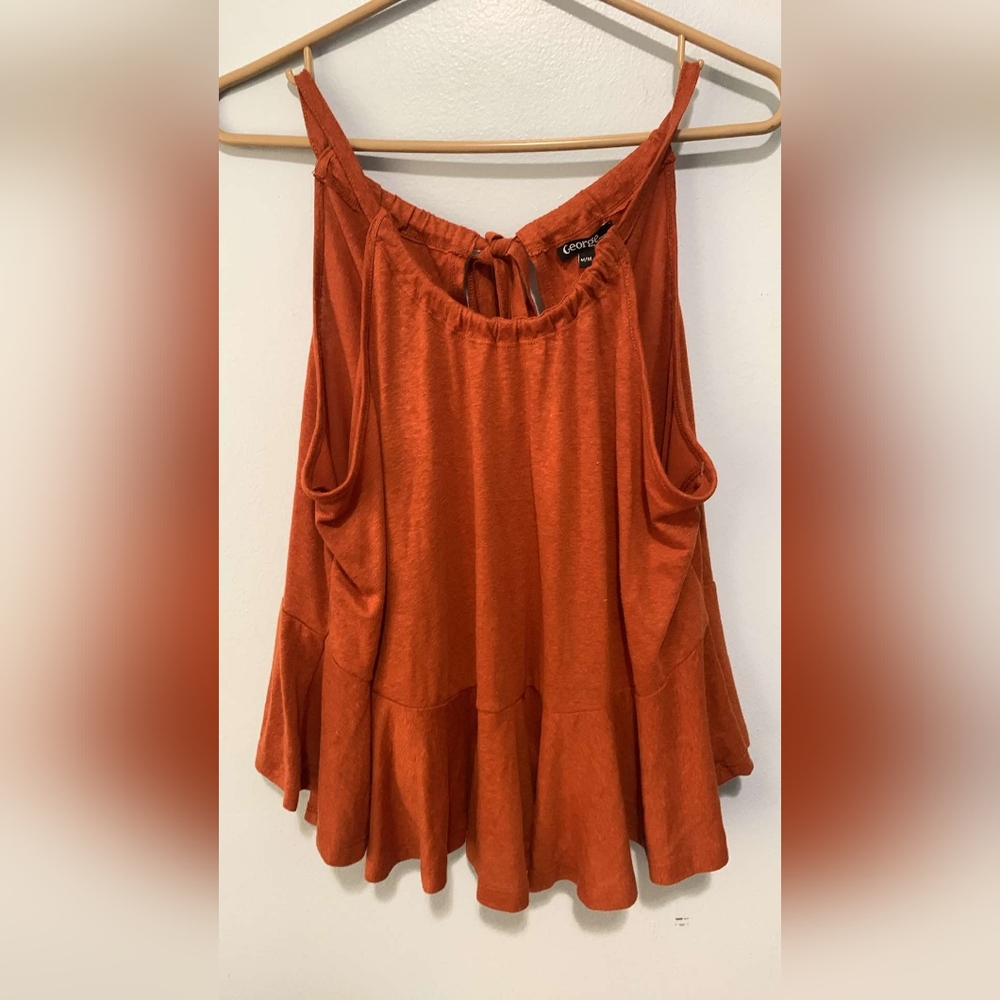 NWT George linen blend tank
